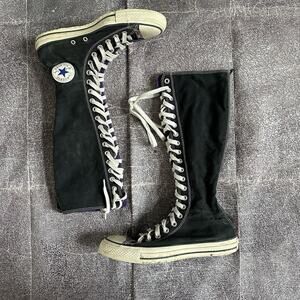 Women's Vintage Y2K Converse Chuck Taylor All Star XXHi Black Knee High Sz 9.5
